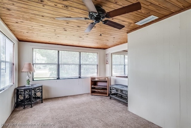 sunroom / solarium with wooden ceiling