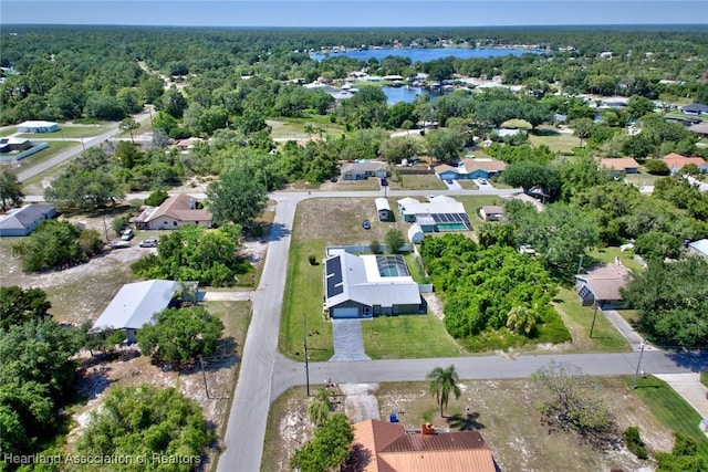 drone / aerial view featuring a residential view