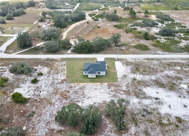 bird's eye view featuring a rural view