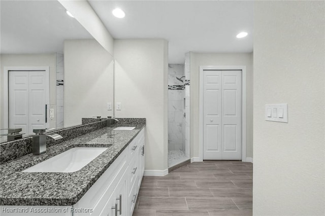4818 Sturgeon Dr, Sebring, FL 33870 - bathroom with a sink, a shower stall, and a closet