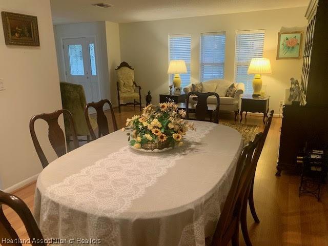 dining room featuring hardwood / wood-style floors