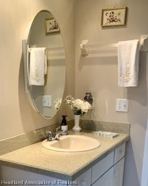 bathroom featuring vanity