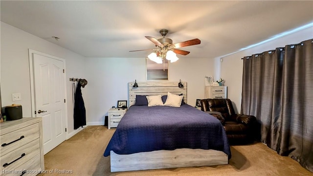 1779 State Road 62nd Rd, Bowling Green, FL 33834 - bedroom featuring light carpet and a ceiling fan