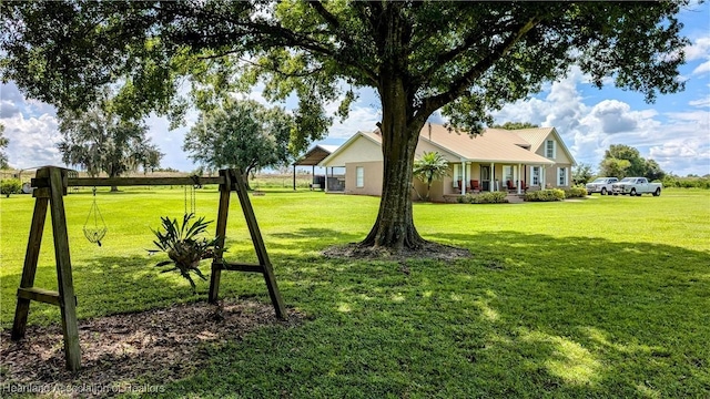 1779 State Road 62nd Rd, Bowling Green, FL 33834 - view of yard with covered porch