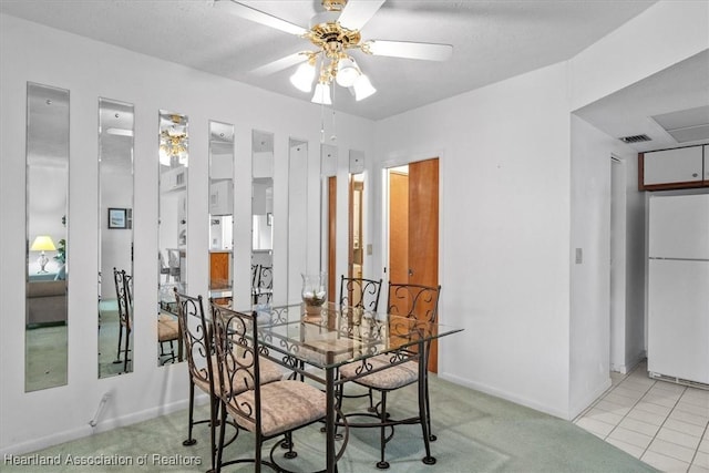 4989 Casablanca Cir Unit J-3, Sebring, FL 33870 - carpeted dining room featuring ceiling fan