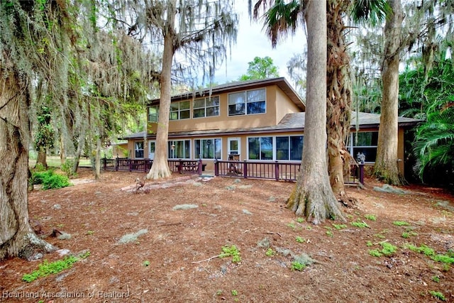 view of front of home with stucco siding