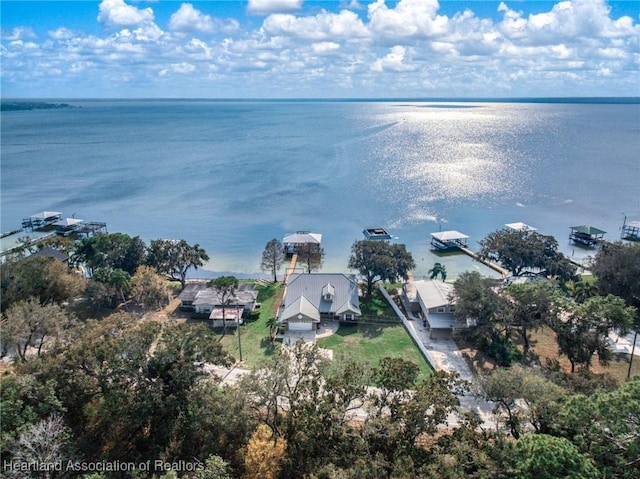560 Lake June Rd, Lake Placid, FL 33852 - drone / aerial view with a water view