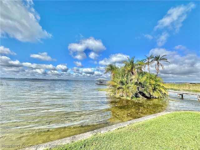 view of water feature