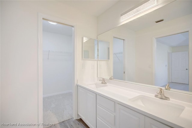 bathroom with vanity