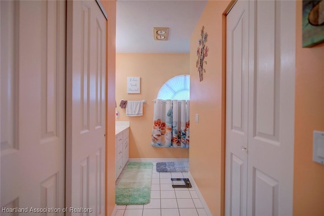 bathroom featuring tile patterned floors