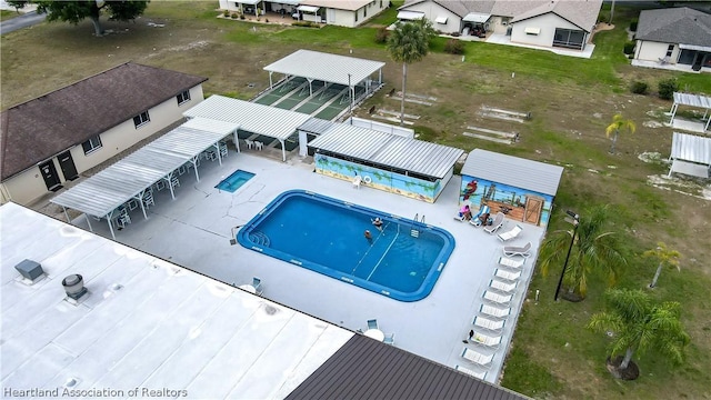 birds eye view of property