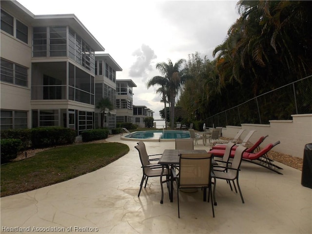 exterior space featuring a patio area