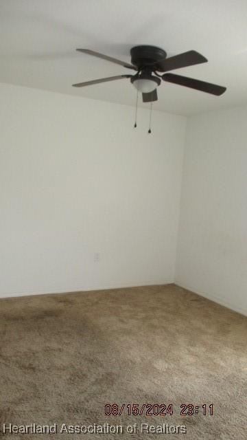 view of carpeted empty room