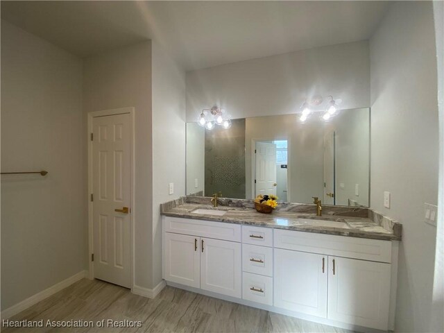 bathroom with vanity