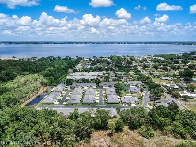 2036 Ashley Oaks Cir, Sebring, FL 33870 - aerial perspective of suburban area featuring a nearby body of water