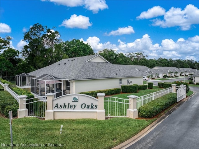 2036 Ashley Oaks Cir, Sebring, FL 33870 - community / neighborhood sign featuring a residential view