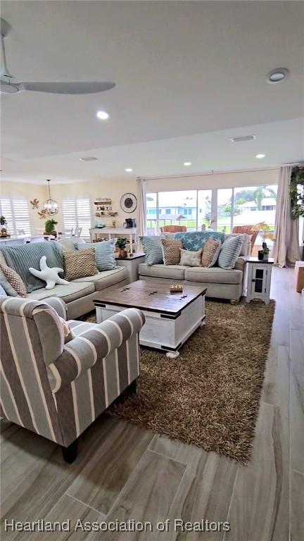 325 Anderson St NE, Lake Placid, FL 33852 - living room featuring a wealth of natural light and wood-type flooring