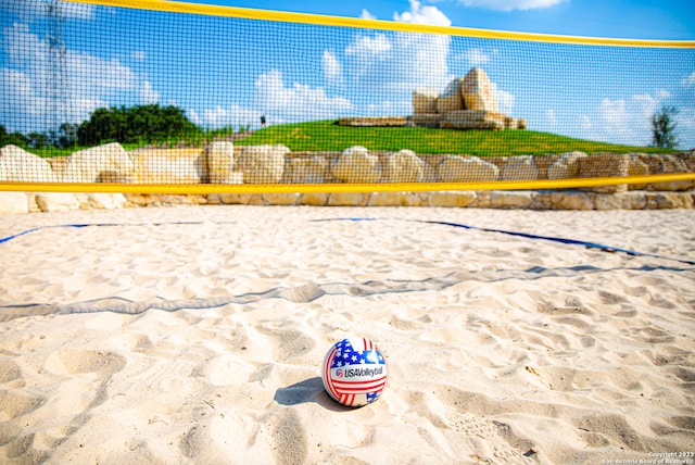 view of nearby features featuring volleyball court