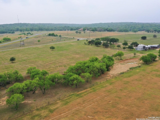 bird's eye view featuring a rural view