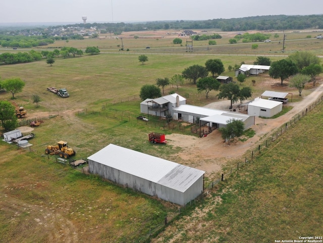 drone / aerial view featuring a rural view