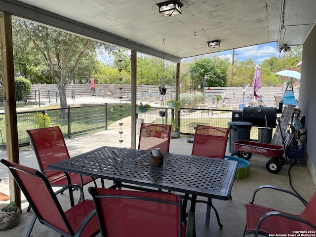 view of sunroom / solarium