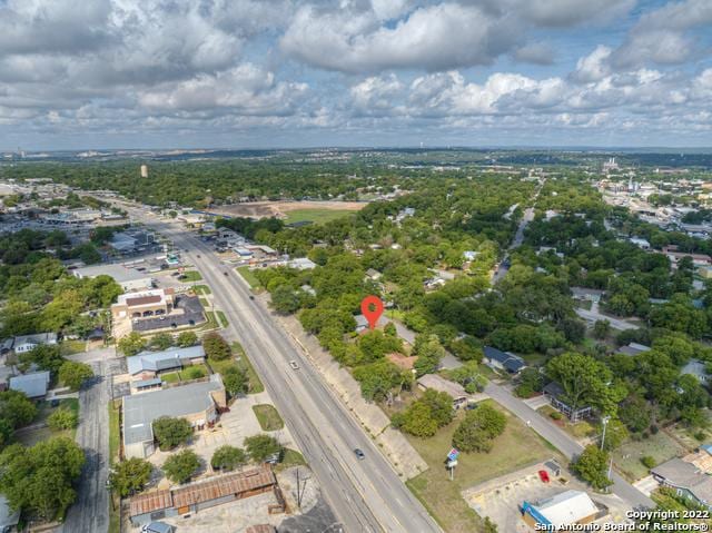 view of aerial view