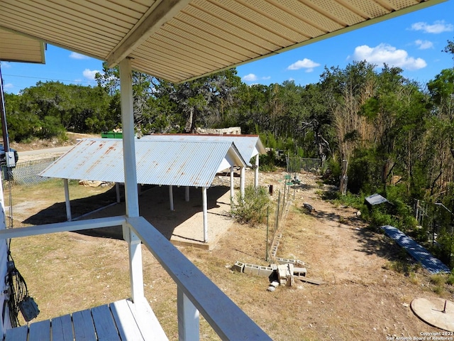 view of dock