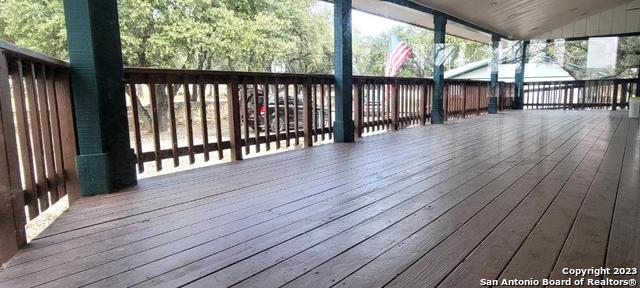 119 Cedar Tree Ln, Canyon Lake, TX 78133 - wooden deck featuring a gazebo