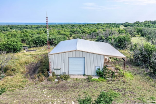 view of shed / structure with a garage