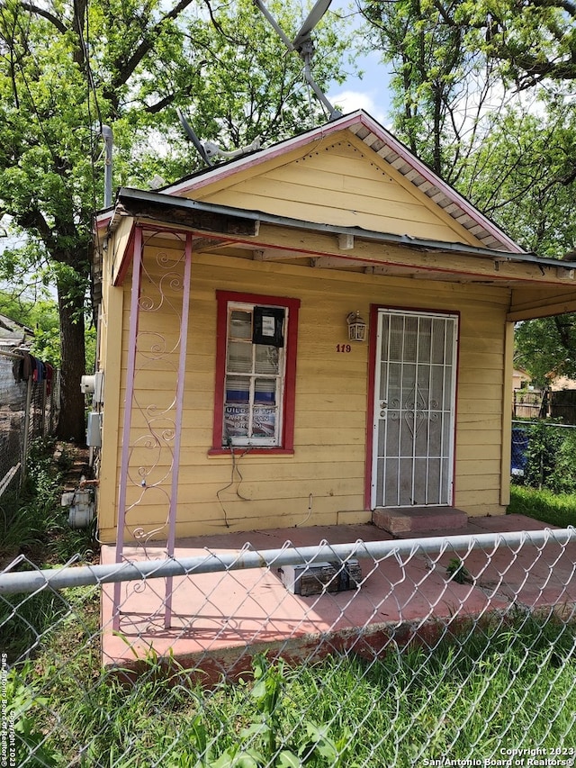 view of bungalow-style home