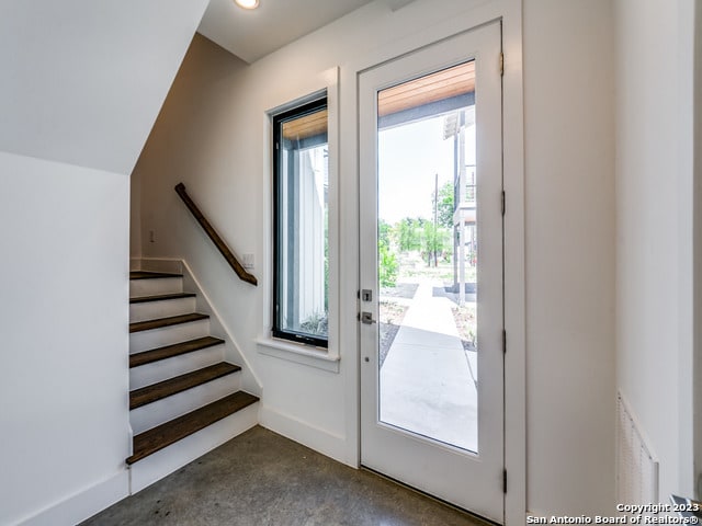 entryway featuring a wealth of natural light