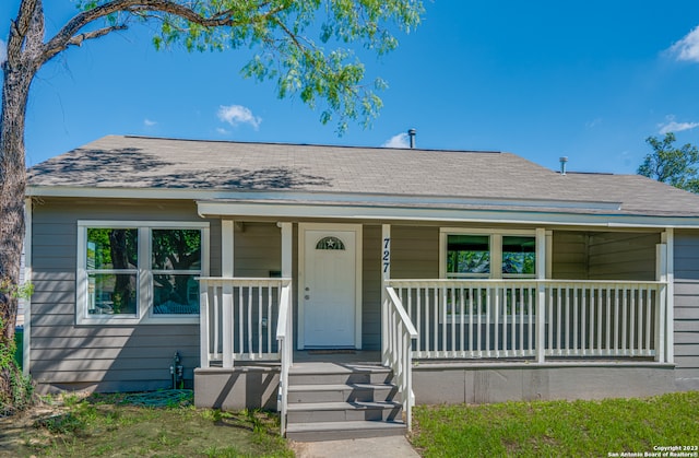 bungalow with covered porch