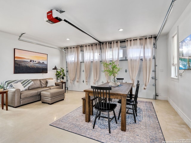 view of dining room