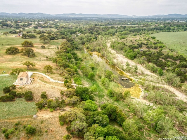 drone / aerial view featuring a rural view