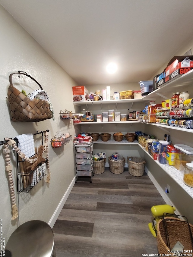 view of pantry