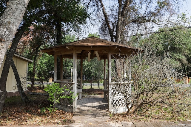 view of property's community featuring a gazebo