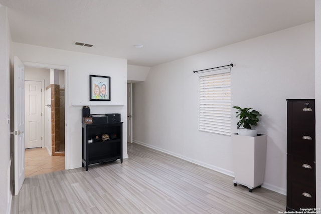 interior space with light tile flooring