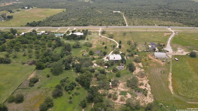 bird's eye view featuring a rural view