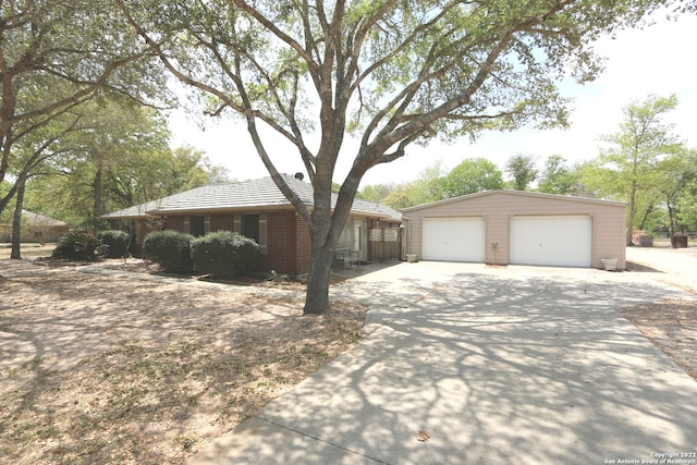 ranch-style house with a garage