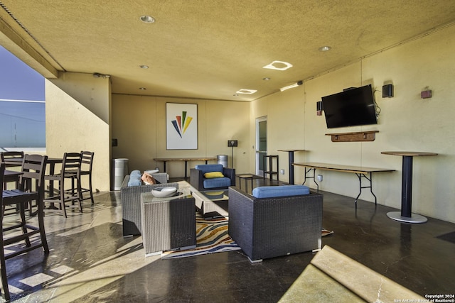 view of patio featuring an outdoor living space