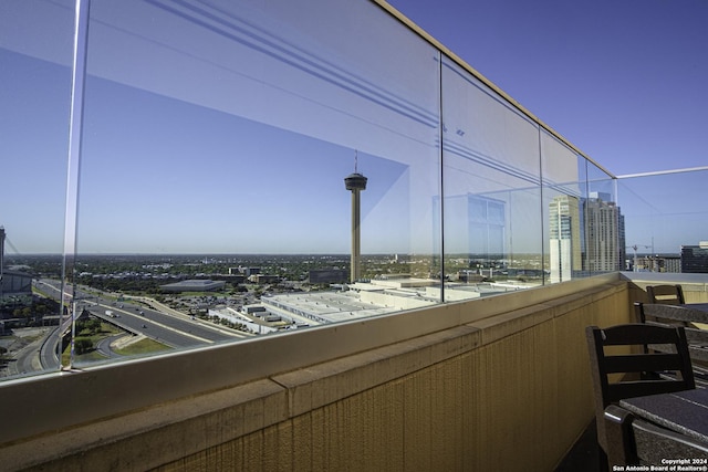 view of balcony