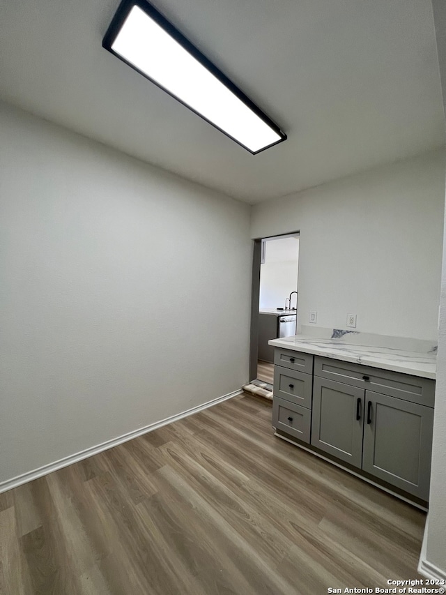 interior space with light wood-type flooring