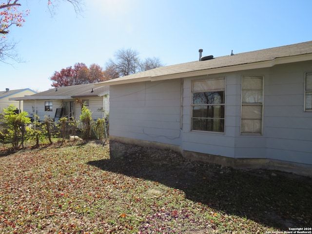 view of side of property