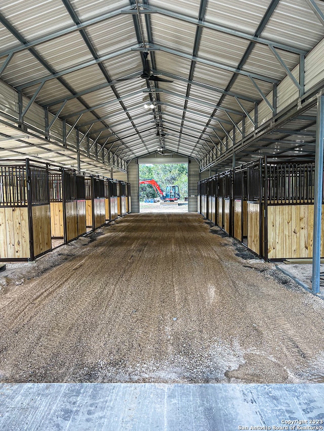 view of horse barn