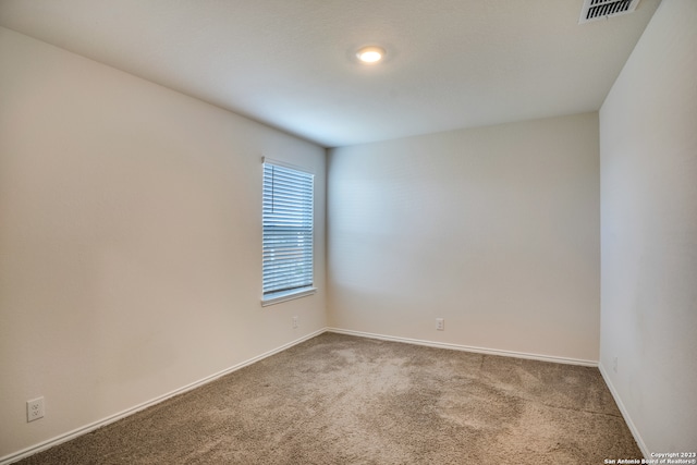 view of carpeted empty room