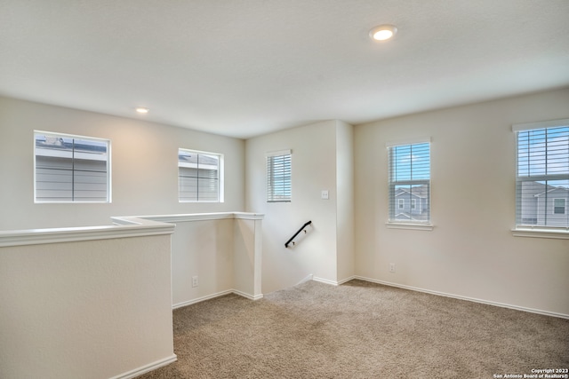 view of carpeted empty room