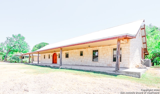 view of front of property with central AC