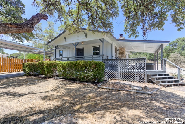 view of bungalow-style home