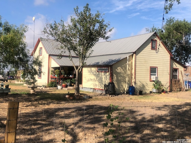 view of rear view of property