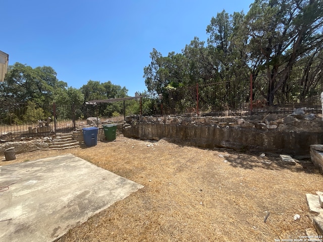 view of yard featuring a patio area